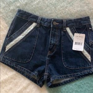 Free People, Dark denim shorts